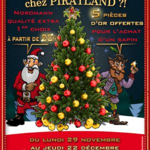 Vente sapins Noël Piratland
